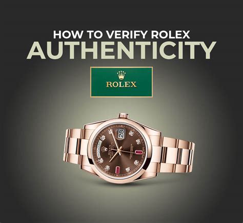 verify rolex authenticity